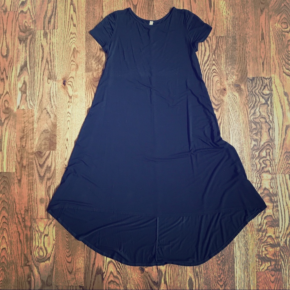 PinkBlush Maternity High Low Black Dress